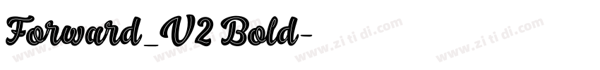 Forward_V2 Bold字体转换